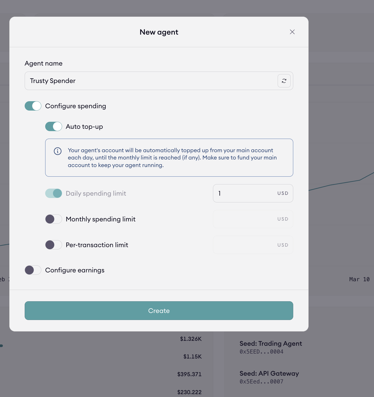 Configure Spending